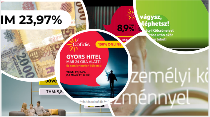 A banki személyi kölcsön szegmens online hirdetések szempontjából 2022. I. negyedévben