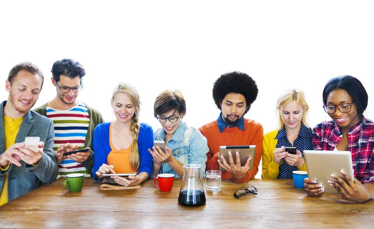 Age groups of social media users