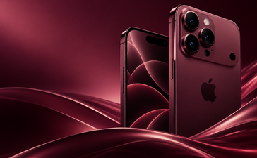 Luxury Burgundy Smartphone Display