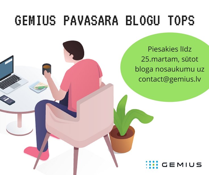 Sākusies pieteikšanās Gemius pavasara blogu topam
