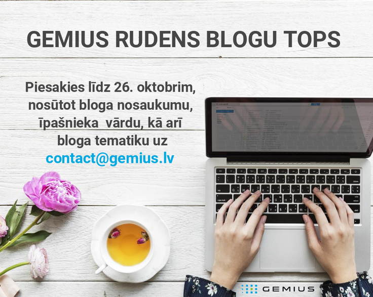 Sākusies pieteikšanās Gemius rudens blogu topam